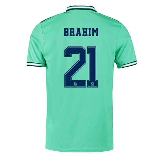 Camiseta Real Madrid NO.21 Brahim Replica Tercera Ropa 2019/20 Verde